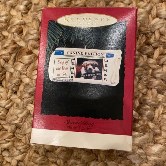 Vintage Hallmark SPECIAL DOG PHOTO HOLDER Keepsake Canine Edition ornament 1994 - Picture 7 of 7